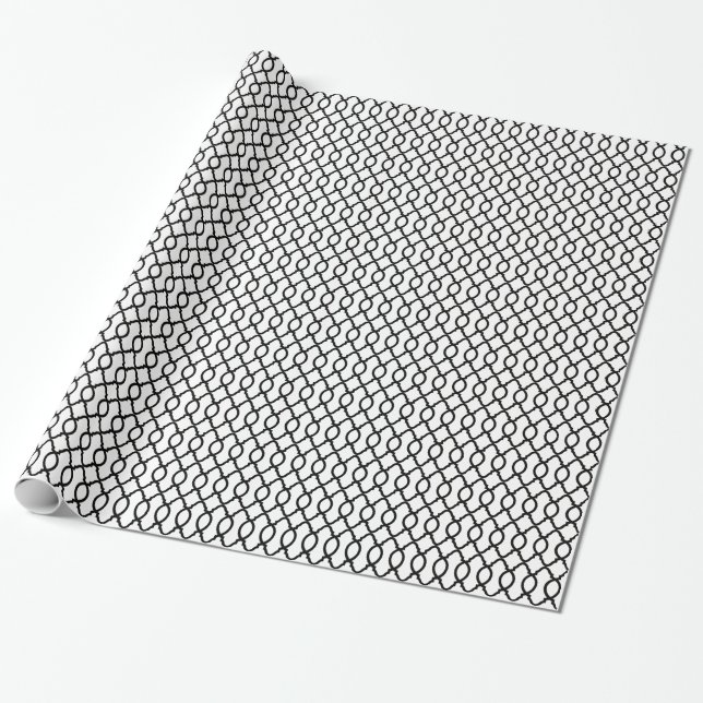 Geometric Pattern Lattice  Wrapping Paper (Unrolled)