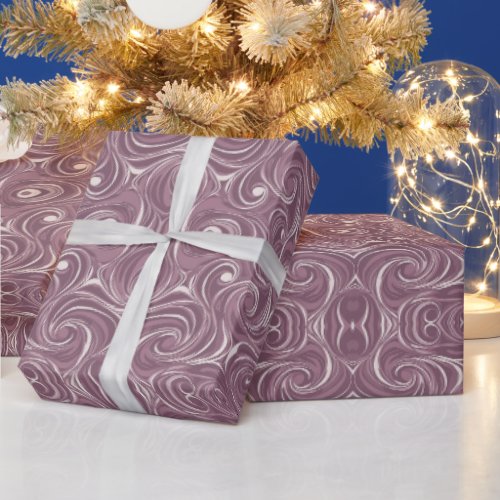 Geometric Pattern | Lavender Swirl Wrapping Paper