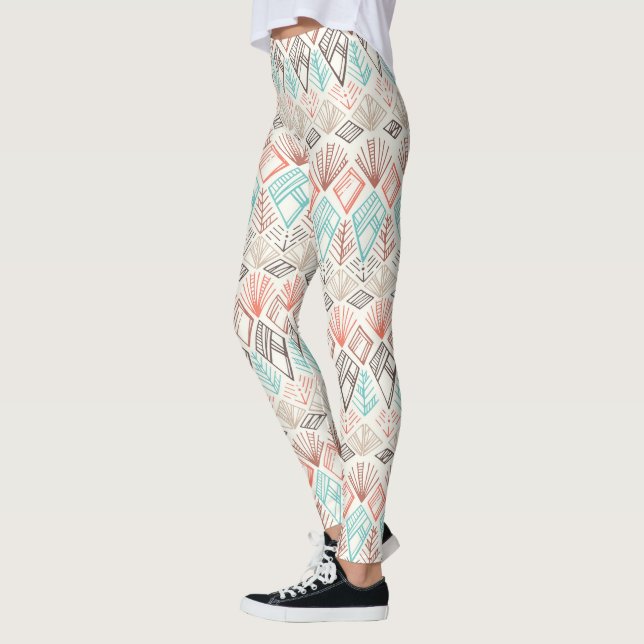 Geometric Pattern Leggings (Left)