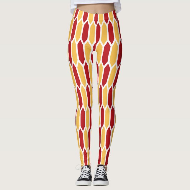 Geometric Pattern Leggings (Front)