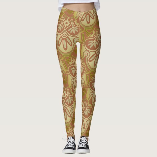 Geometric Pattern Leggings (Front)