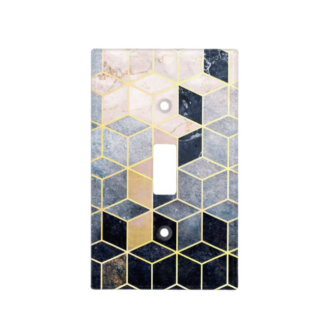 Geometric Pattern Light Switch Cover (Front)