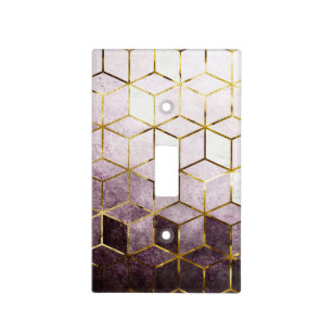 Geometric Pattern Light Switch Cover
