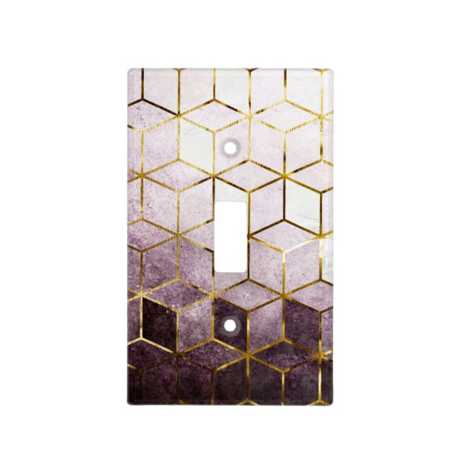 Geometric Pattern Light Switch Cover (Front)