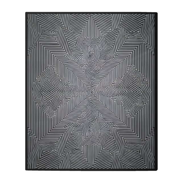 geometric pattern metal print (Front)