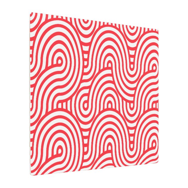 Geometric Pattern Metal Print (Angled)