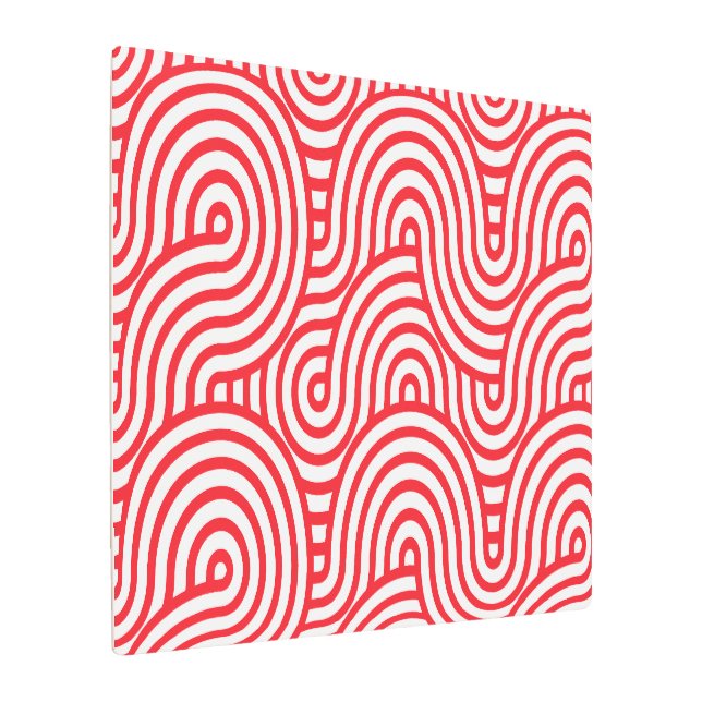 Geometric Pattern Metal Print (Angled)