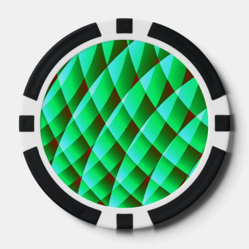 geometric pattern mf poker chips