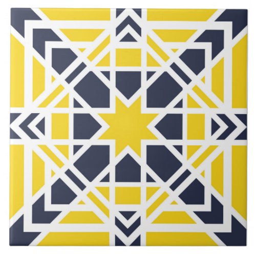 Geometric pattern modern design octagonal star ceramic tile