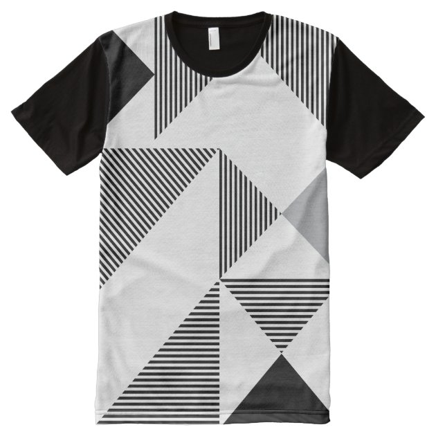 Geometric Pattern Modern Mens All-Over-Print T-Shirt | Zazzle