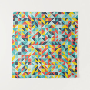 Geometric pattern. Mosaic colorful background of g Tapestry