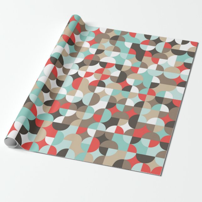 Geometric pattern. Mosaic colorful background of g Wrapping Paper (Unrolled)