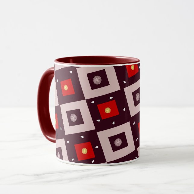 Geometric pattern mug (Front Left)