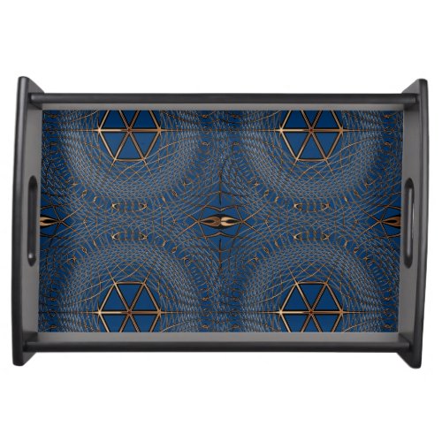 Geometric Pattern Op_Art effect Photo Sample Serving Tray