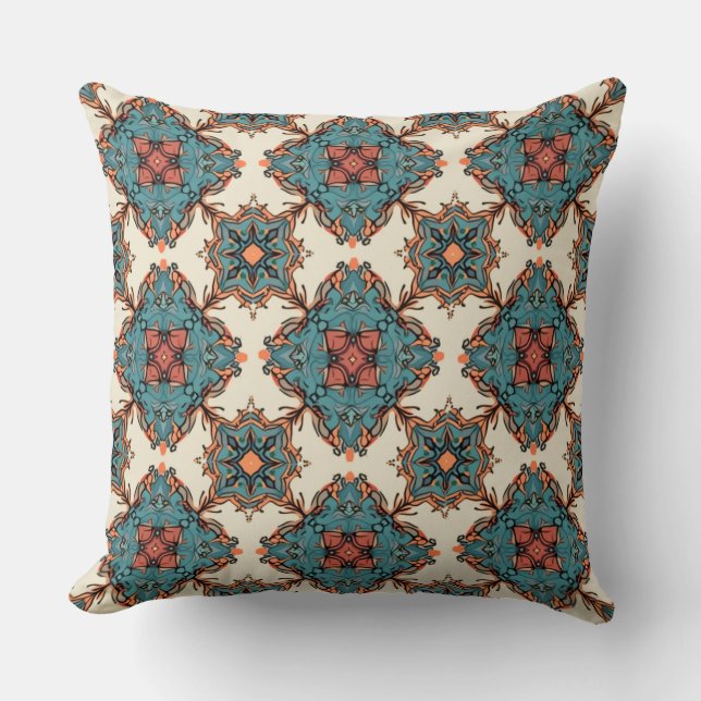 Geometric Pattern Pillow (Front)
