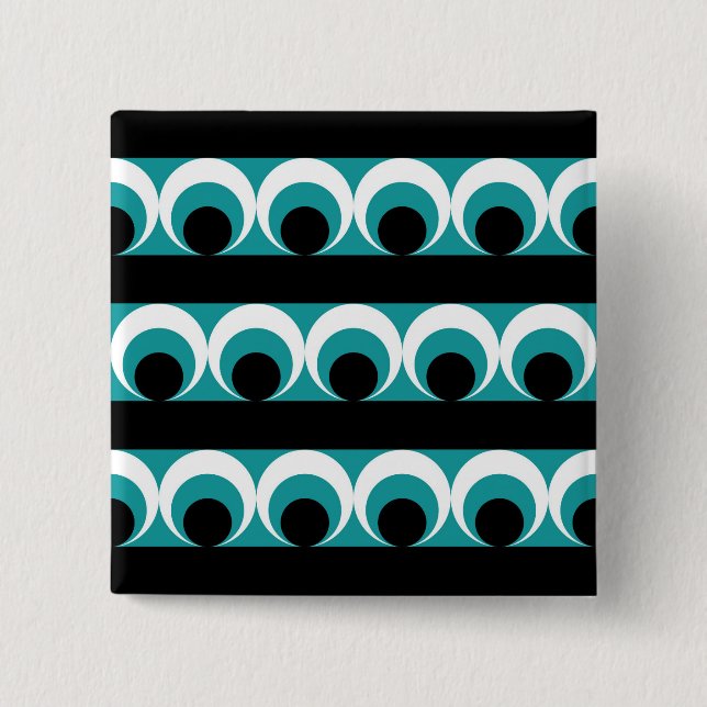 Geometric pattern pinback button (Front)