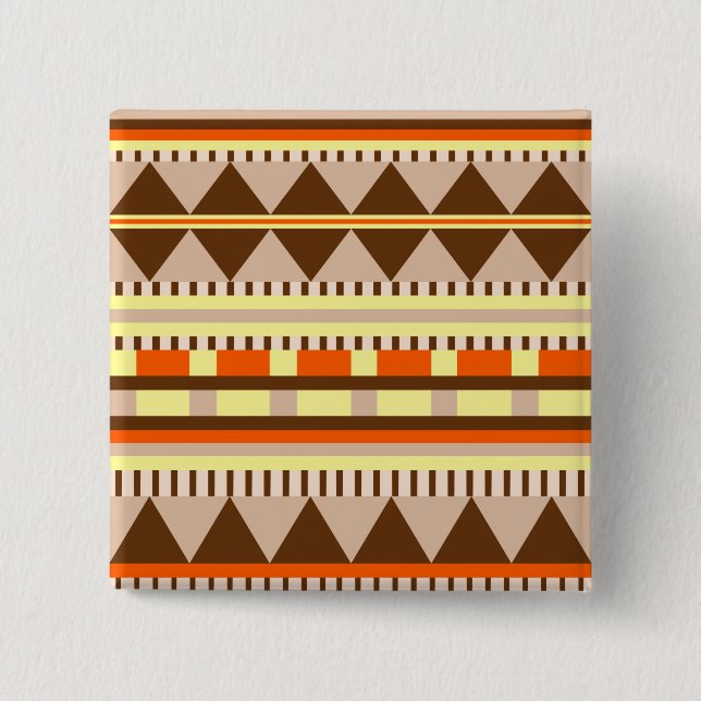 Geometric pattern pinback button (Front)