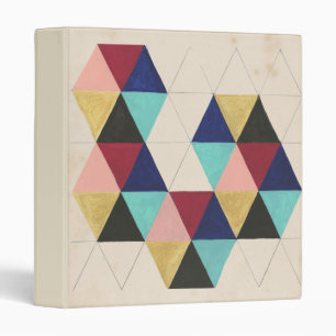 Geometric Pattern Play III 3 Ring Binder