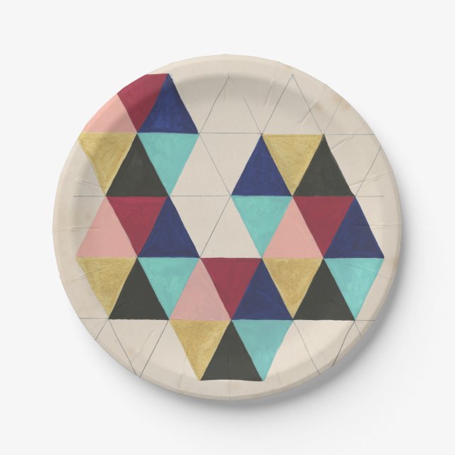 Geometric Pattern Play III Paper Plates (Front)