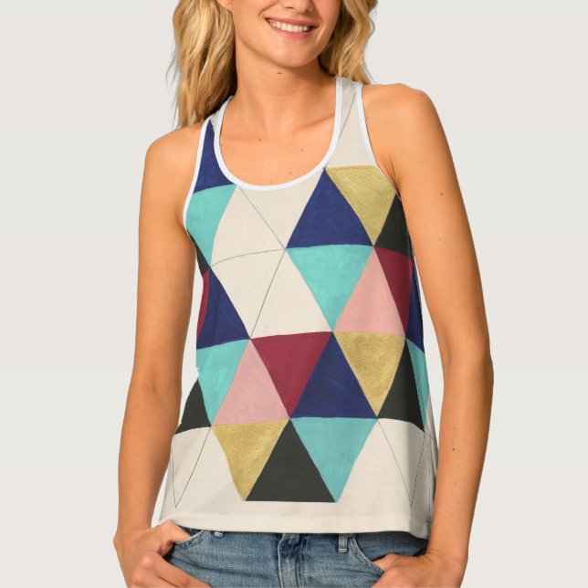 Geometric Pattern Play III Tank Top (Front)