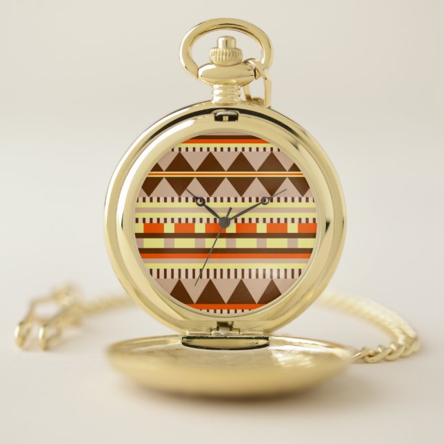 Geometric pattern pocket watch (Inside)