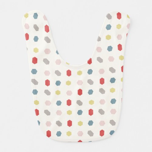 Geometric Pattern Print Tutti Frutti  Baby Bib