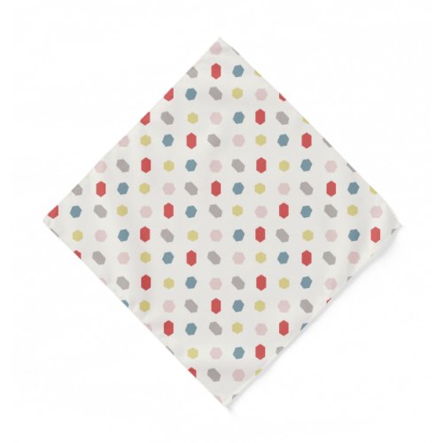 Geometric Pattern Print Tutti Frutti  Bandana