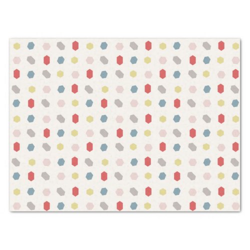 Geometric Pattern Print Tutti Frutti  Tissue Paper