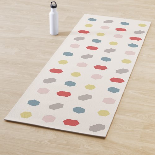 Geometric Pattern Print Tutti Frutti  Yoga Mat