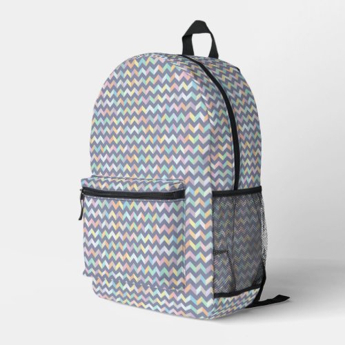 Geometric Pattern Printed Backpack