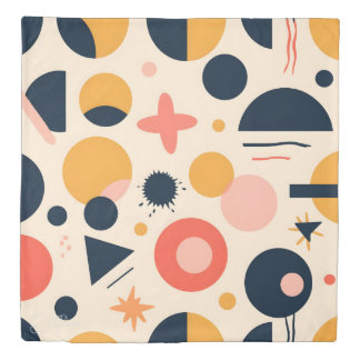 Geometric Pattern Queen Size Duvet Cover