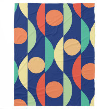 Geometric pattern retro colors 70s