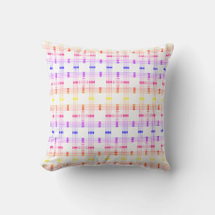 Geometric Pattern Squares Lines Filter Throw Pillow