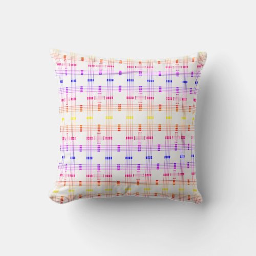 Geometric Pattern  Squares  Lines  Filter  Throw Pillow