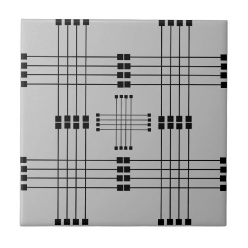 Geometric Pattern  Squares  Lines  Gray  Ceramic Tile