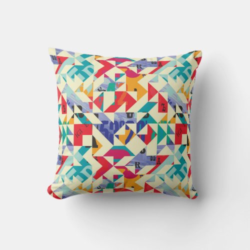 geometric pattern throw pillow