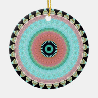 Geometric pattern Totem to inver itself Ceramic Ornament