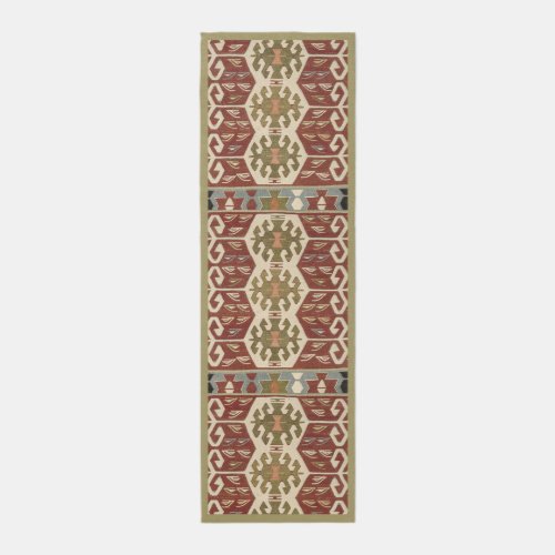 Geometric Pattern Turkish Kilim Style Runner