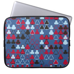 Geometric pattern with colored elements, abstract  laptop sleeve