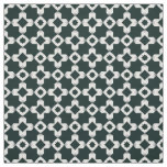 Geometric Pattern with White Crosses Fabric