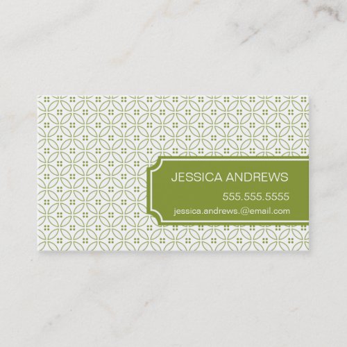 Geometric Patterned Calling Card Business Card Template