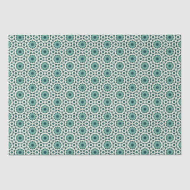 Geometric Patterned Christmas Stars 8 Tissue Paper (Front)