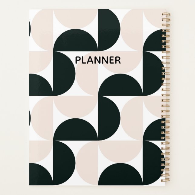 Geometric patterned notebook (Back)