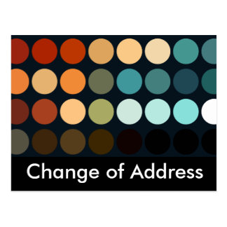 Geometric Patterns | Change of Address Postcard