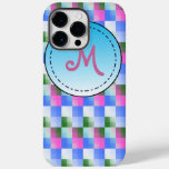 Geometric patterns &amp; custom Monogram Case-Mate iPhone 14 Pro Max Case