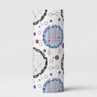 Geometric Patterns for Modern Design Pillar Candle