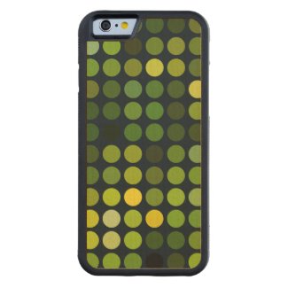 Geometric Patterns | Green circles Carved® Maple iPhone 6 Bumper