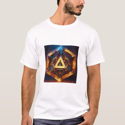 Geometric patterns like the Flower of Life T_Shirt