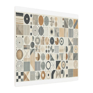 Geometric Patterns  Metal Print