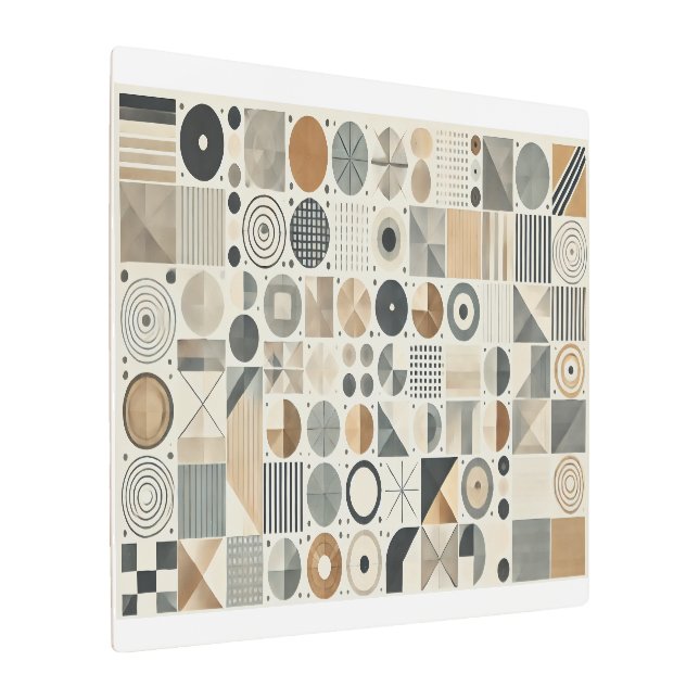 Geometric Patterns  Metal Print (Angled)